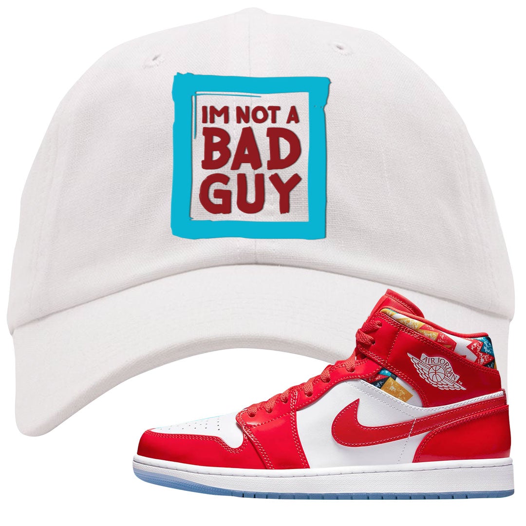 Barcelona Sweater Mid 1s Dad Hat | I'm Not A Bad Guy, White