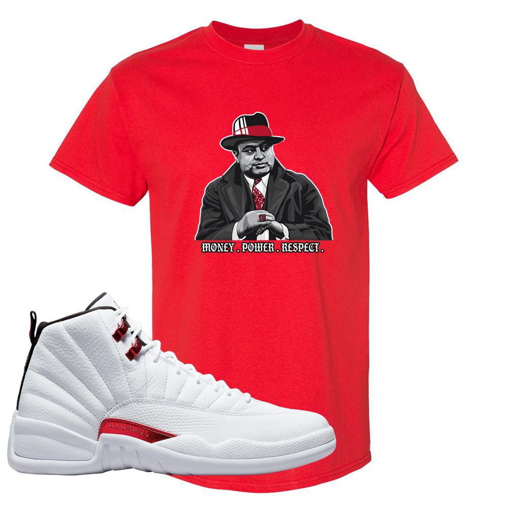 Twist White Red 12s T Shirt | Capone Illustration, Red