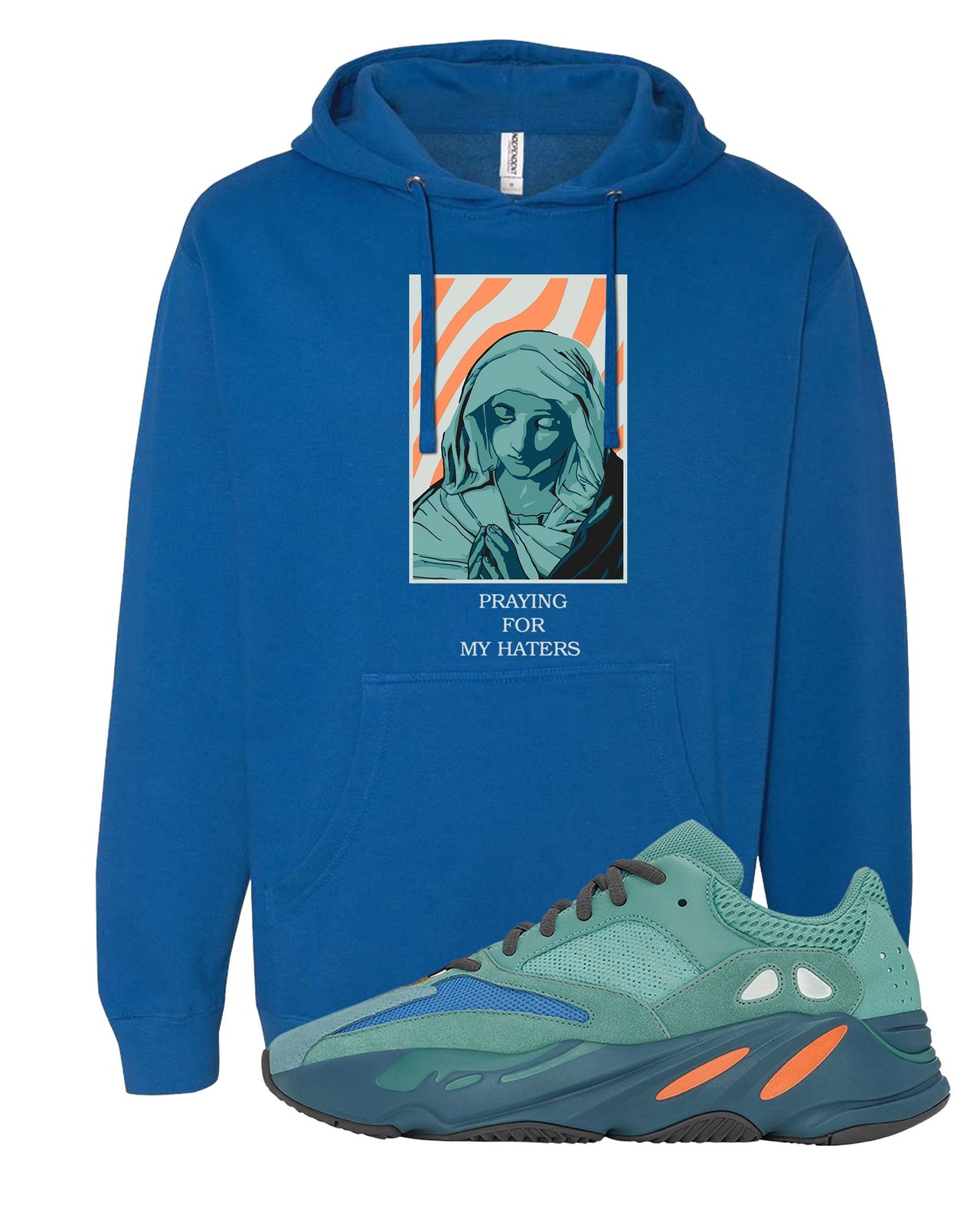 Faded Azure 700s Hoodie | God Told Me, Royal