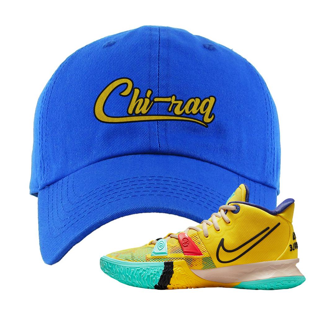 1 World 1 People Yellow 7s Dad Hat | Chiraq, Royal