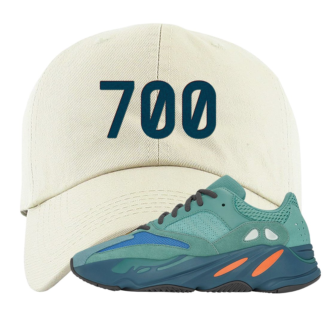 Faded Azure 700s Dad Hat | 700, White