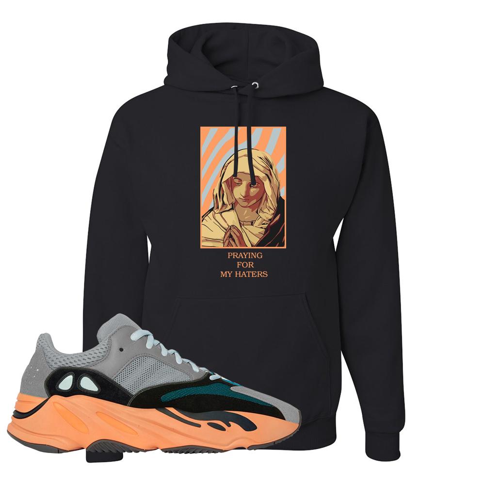 Wash Orange 700s Hoodie | God Told Me, Black