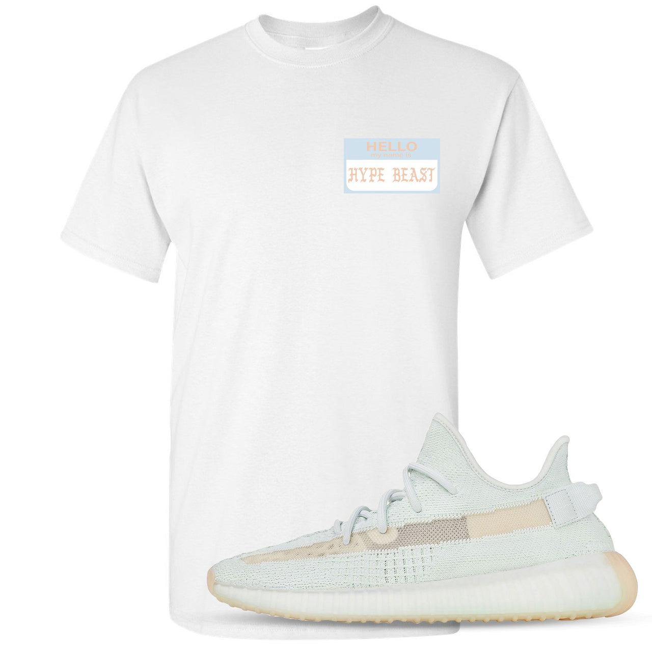 Hyperspace 350s T Shirt | Hello My Name Is Hype Beast Pablo, White