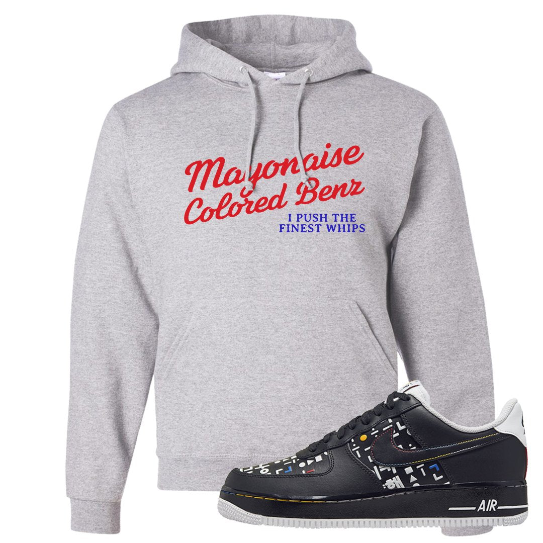 Hangul Day Low AF 1s Hoodie | Mayonaise Colored Benz, Ash