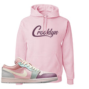 Air Jordan 1 Low Pastel Hoodie | Crooklyn, Light Pink