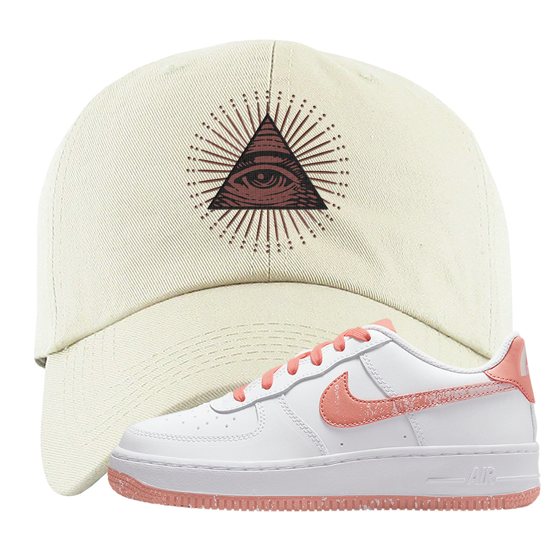 Neo Vintage Low AF1s Dad Hat | All Seeing Eye, White