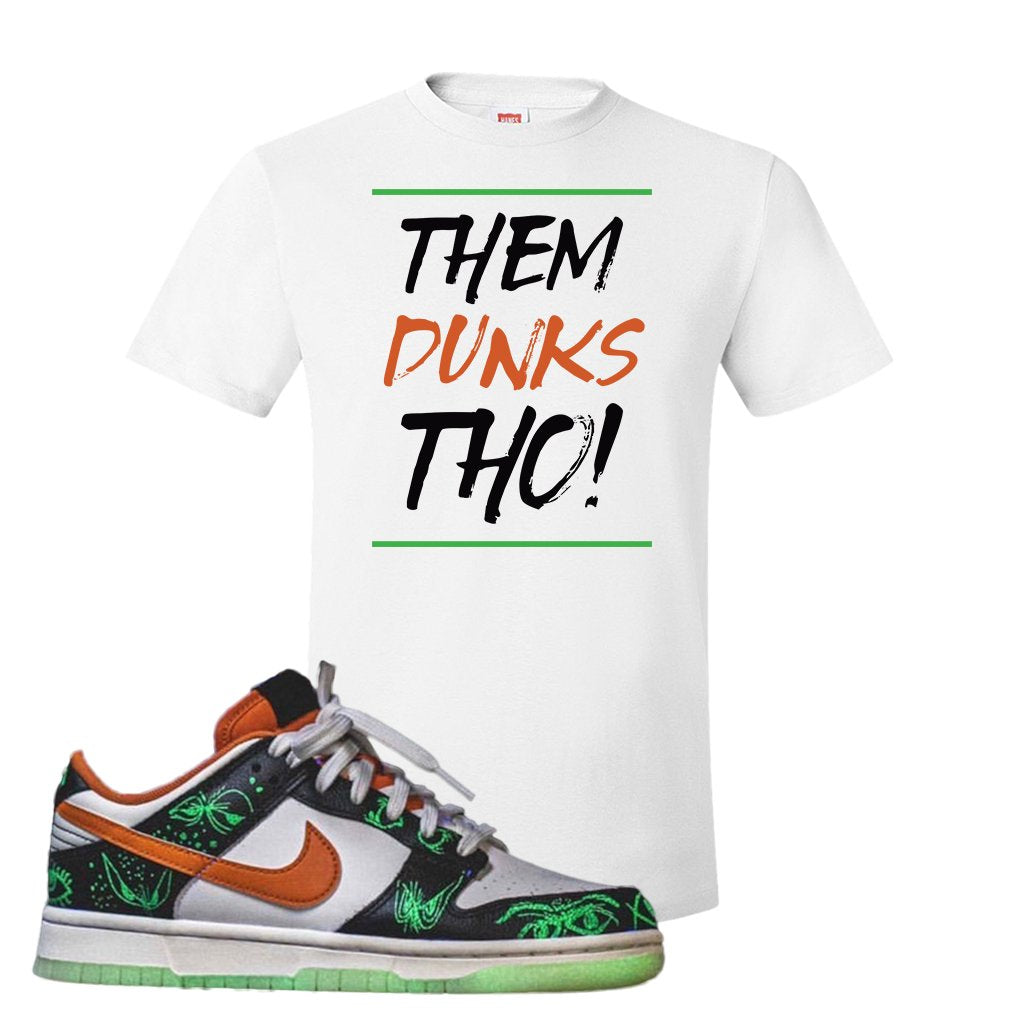Halloween Low Dunks 2021 T Shirt | Them Dunks Tho, White