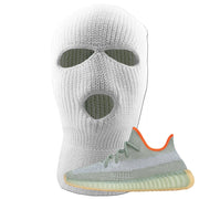 Yeezy 350 V2 Desert Sage Sneaker Ski Mask | Blank | White