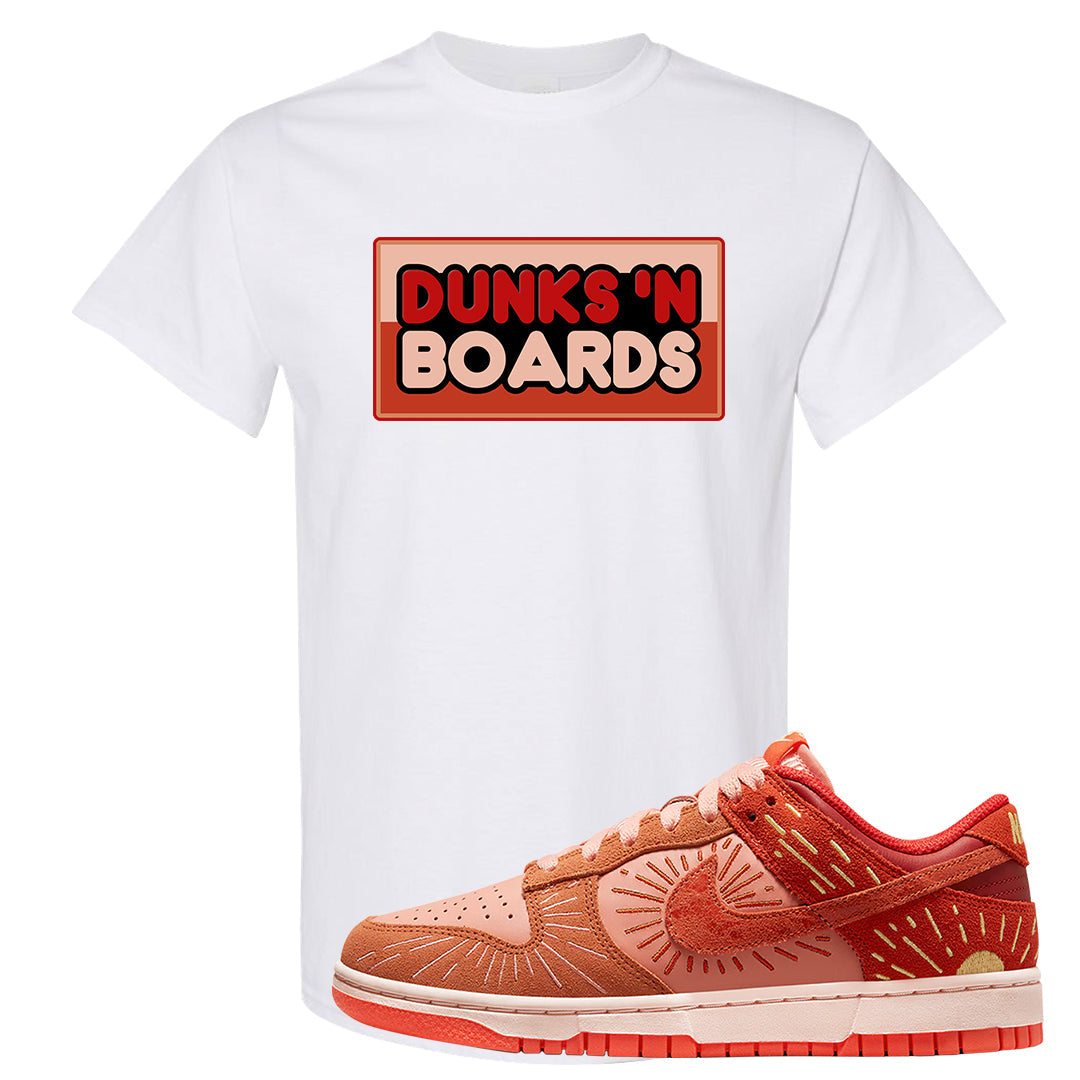 Solstice Low Dunks T Shirt | Dunks N Boards, White