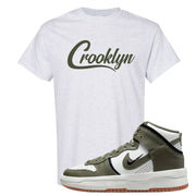 Cargo Khaki Rebel High Dunks T Shirt | Crooklyn, Ash