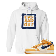 Pollen Paris Mid AF 1s Hoodie | I'm Not A Bad Guy, White