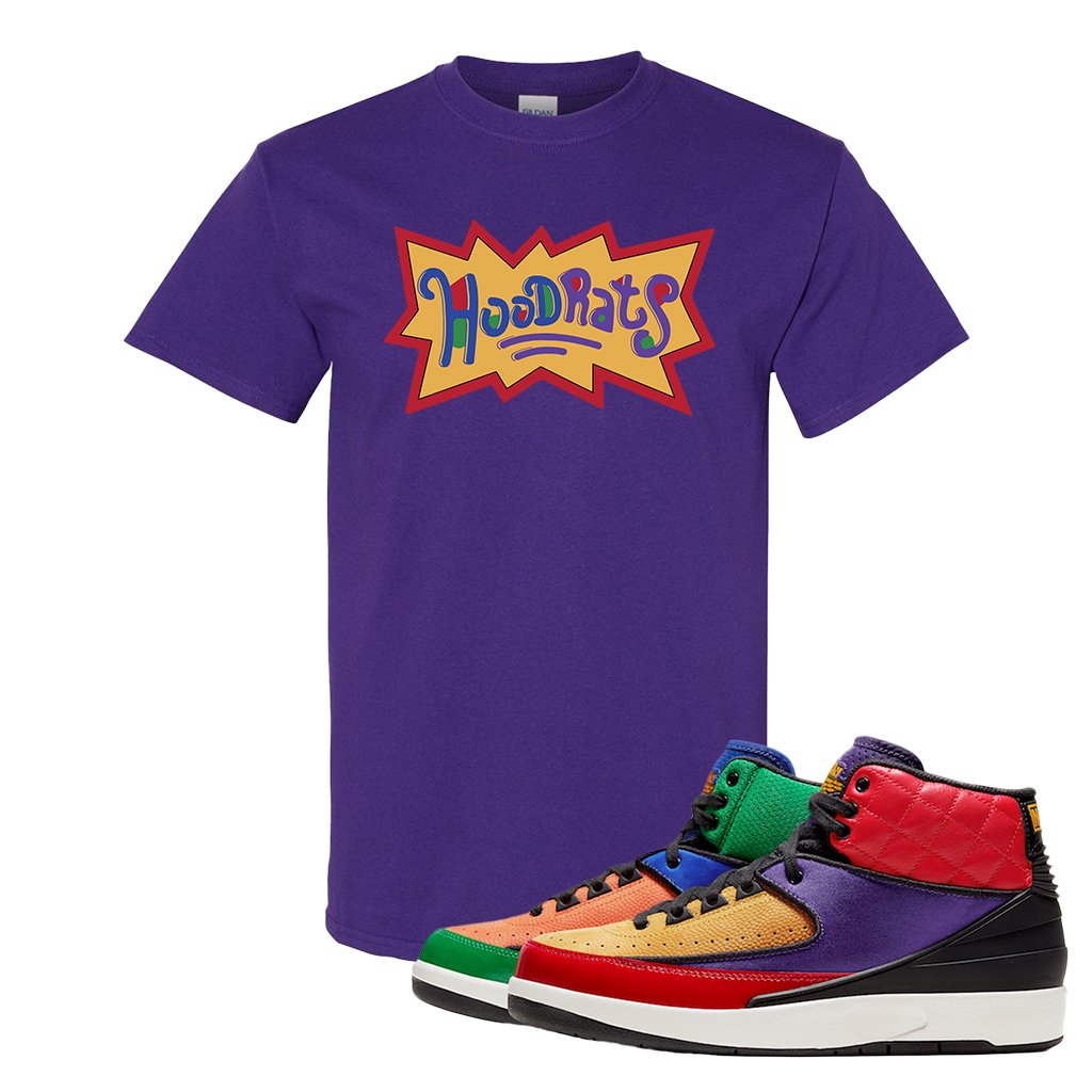 WMNS Multicolor Sneaker Purple T Shirt | Tees to match Nike 2 WMNS Multicolor Shoes | Hood Rats