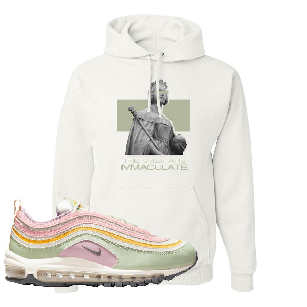 Pastel 97s Hoodie | The Vibes Are Immaculate, White
