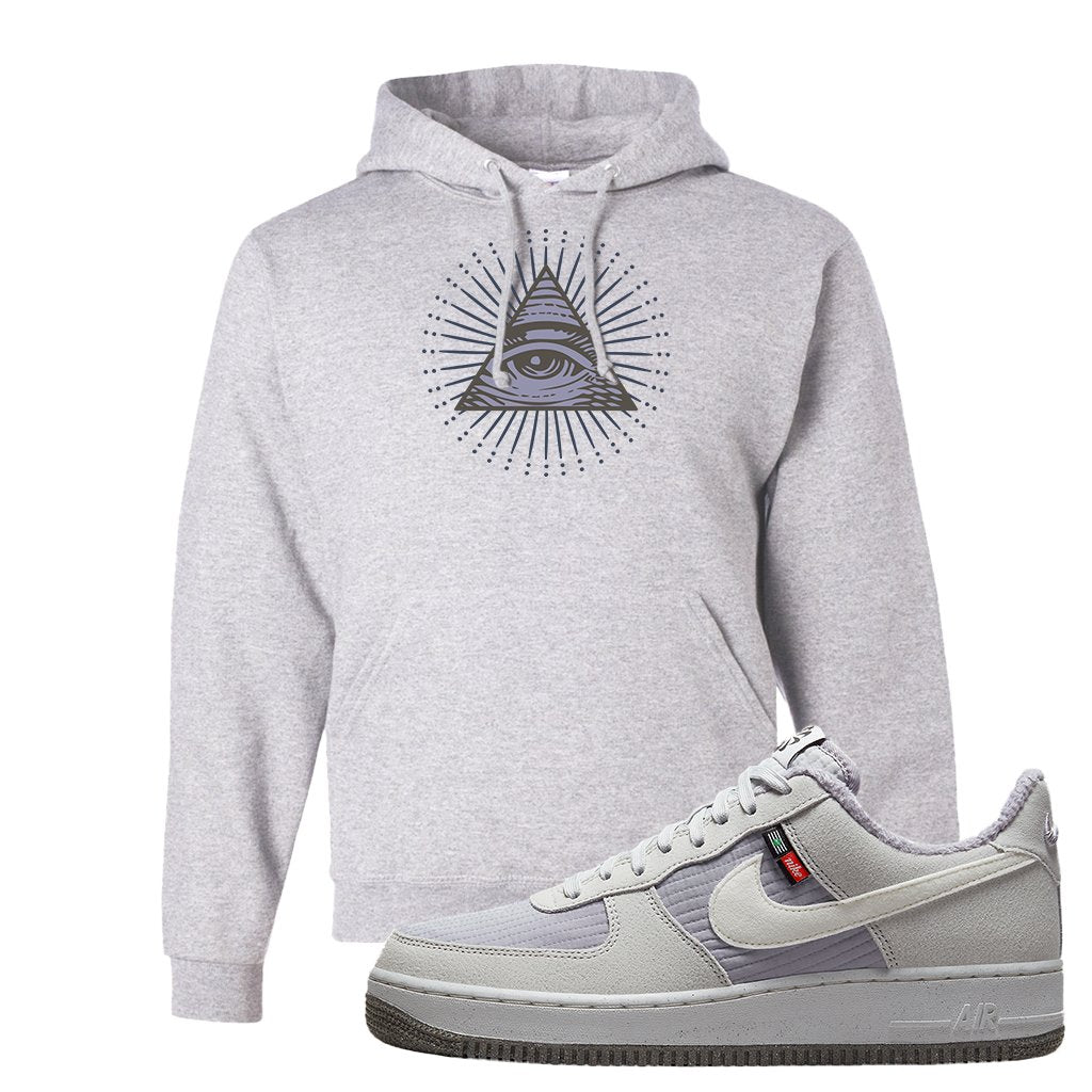 Toasty Low 1s Hoodie | All Seeing Eye, Ash