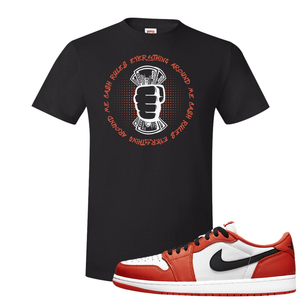 Starfish OG Low 1s T Shirt | Cash Rules Everything Around Me, Black