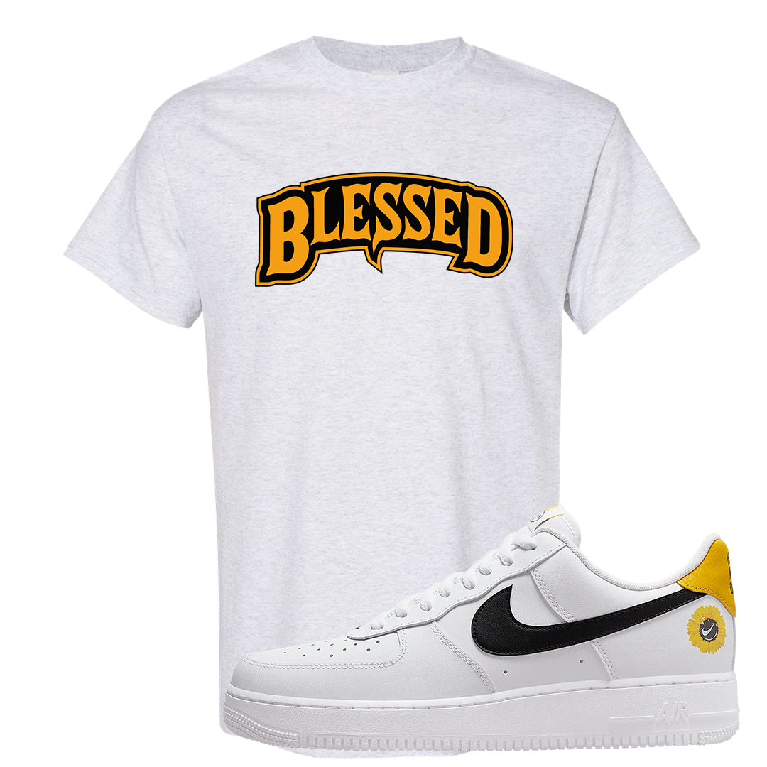 Have A Nice Day AF1s T Shirt | Blessed Arch, Ash