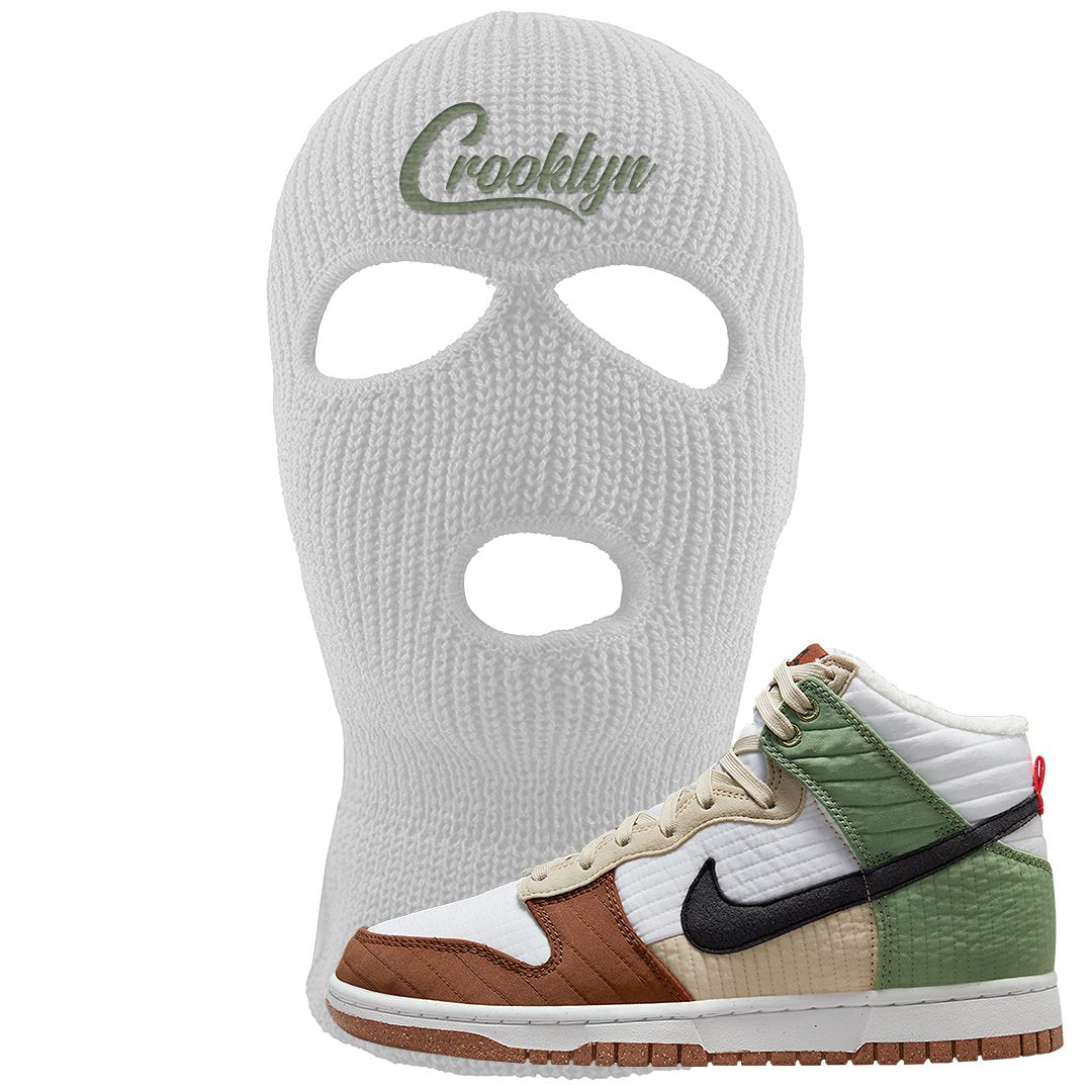 Toasty High Dunks Ski Mask | Crooklyn, White