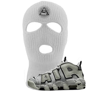 White Black Uptempos Ski Mask | All Seeing Eye, White