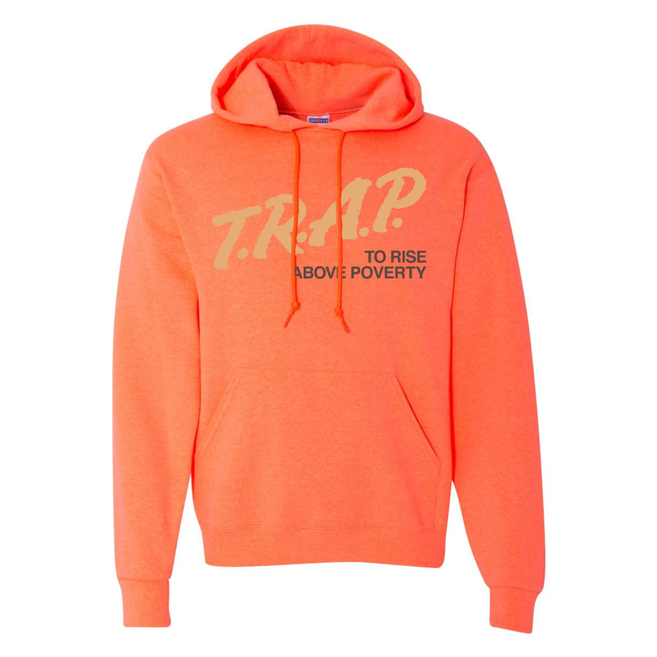 Clay v2 350s Hoodie | Trap To Rise Above Poverty, Heathered Coral