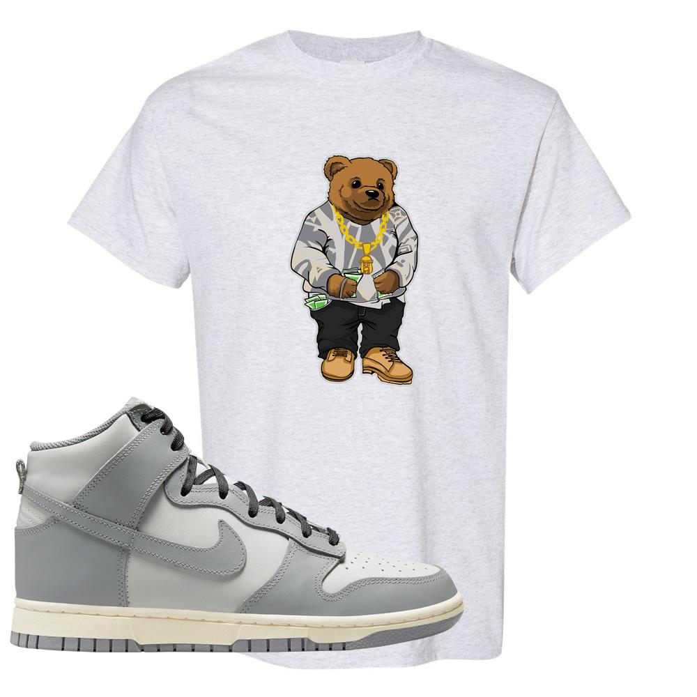 Aged Greyscale High Dunks T Shirt | Sweater Bear, Ash