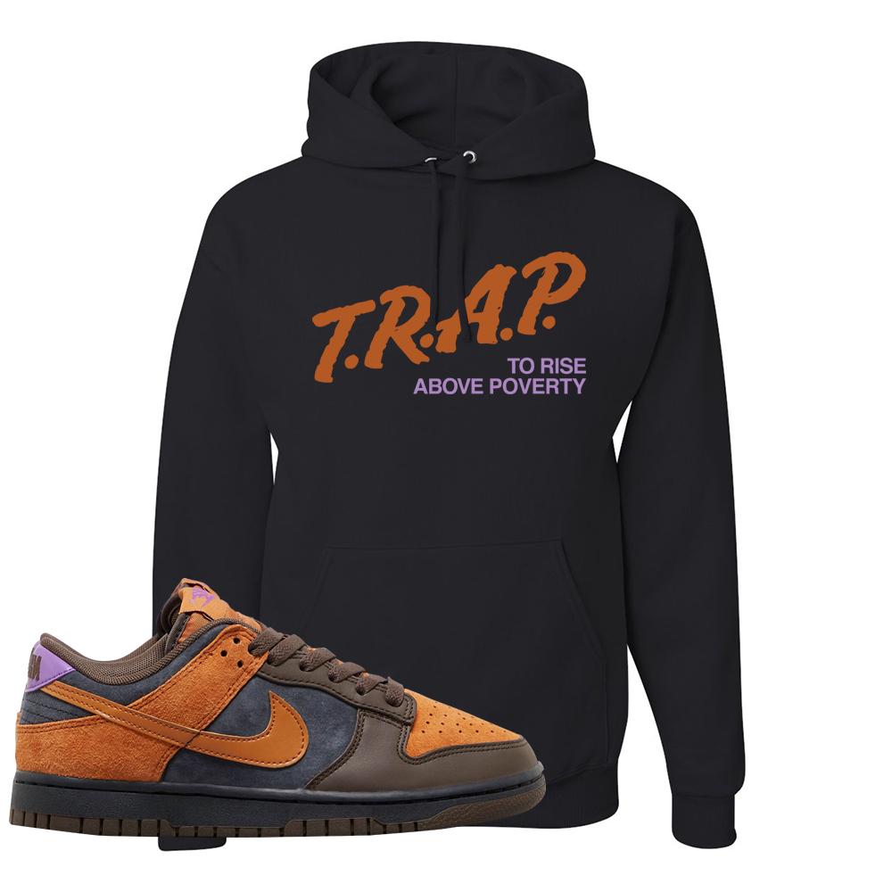 SB Dunk Low Cider Hoodie | Trap To Rise Above Poverty, Black