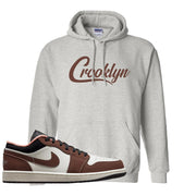 Mocha Low 1s Hoodie | Crooklyn, Ash