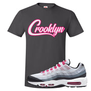 Next Nature Pink 95s T Shirt | Crooklyn, Smoke Grey