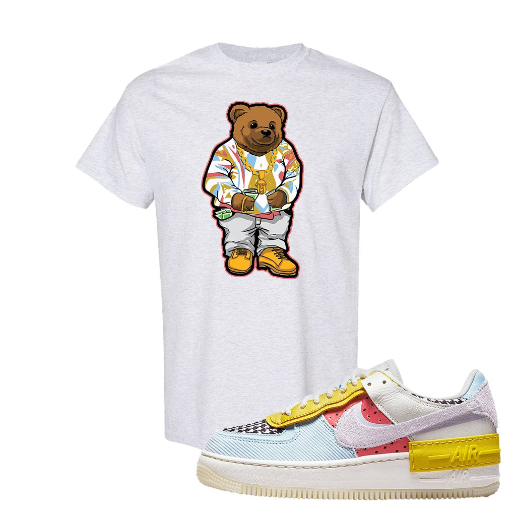 Air Force 1 Shadow Multi-Color T Shirt | Sweater Bear, Ash