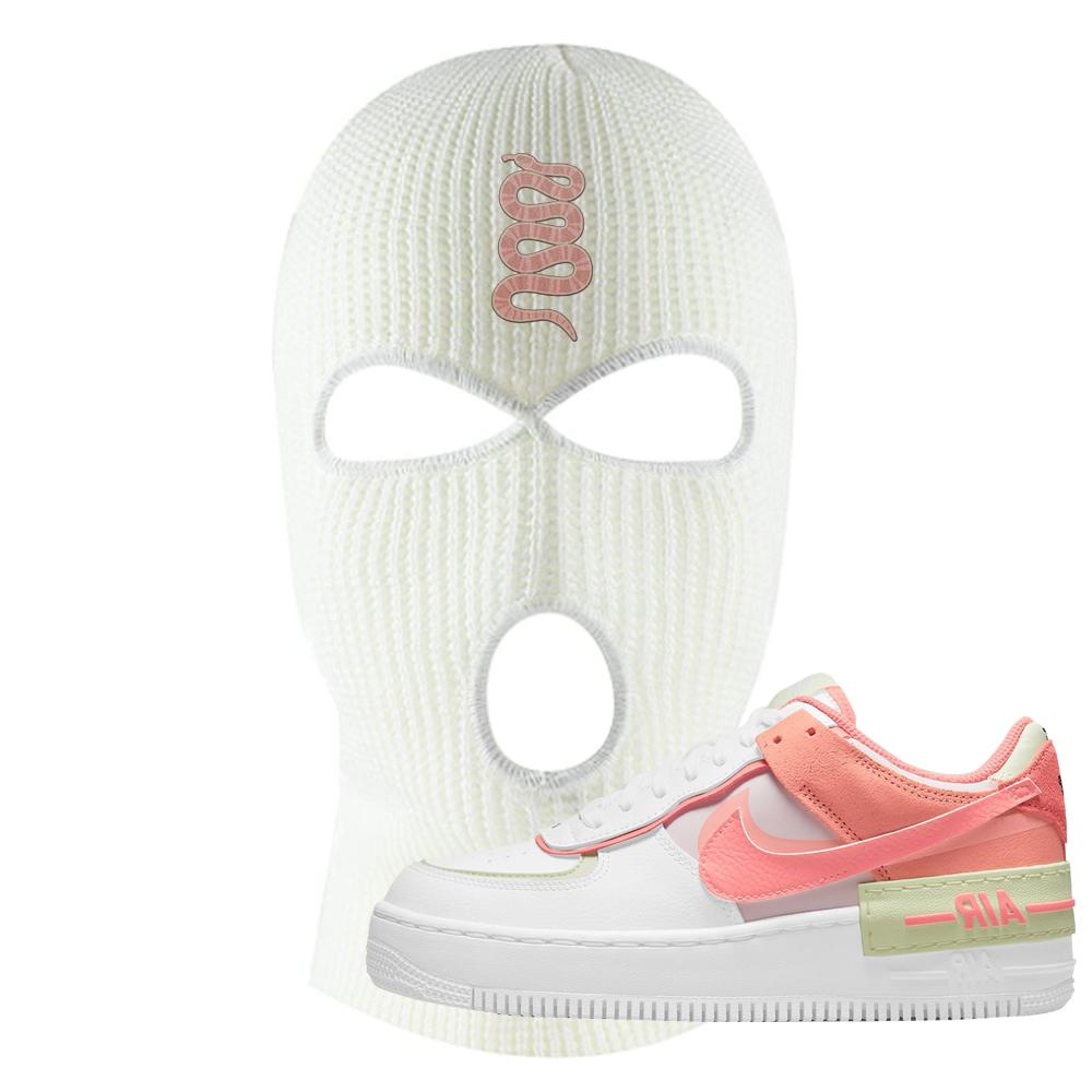 Air Force 1 Low Shadow Magic Ember Ski Mask | Coiled Snake, White