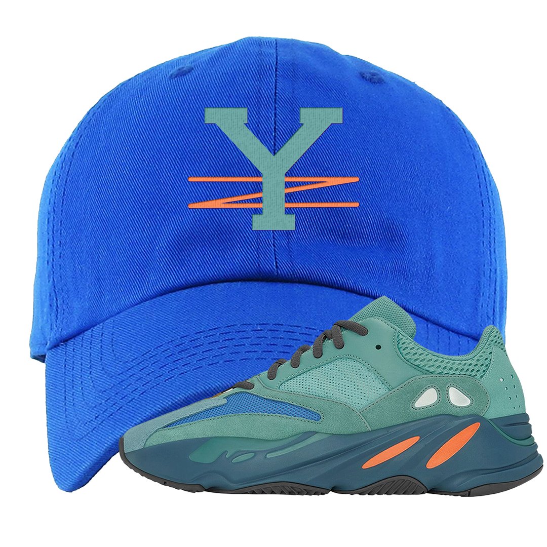 Faded Azure 700s Dad Hat | YZ, Royal