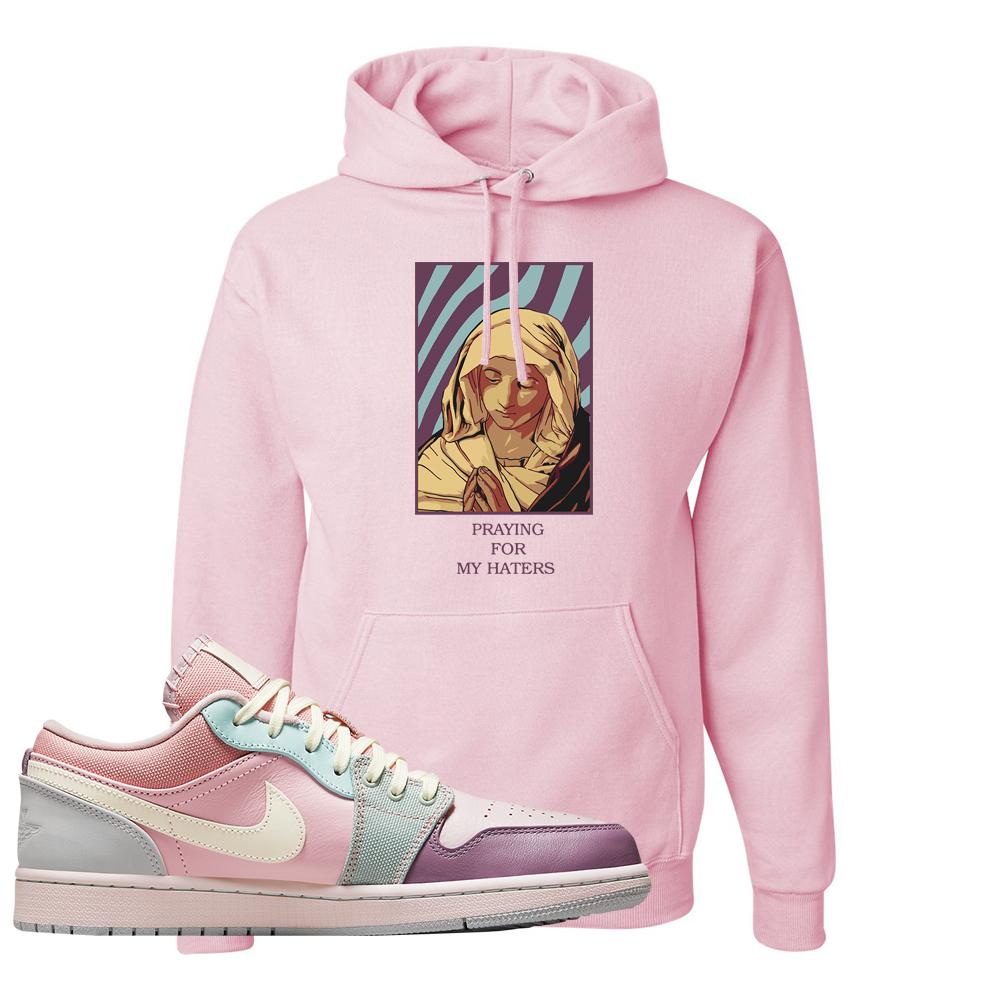 Air Jordan 1 Low Pastel Hoodie | God Told Me, Light Pink