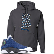 2020 Flint 13s Hoodie | Coiled Snake, Charcoal Gray