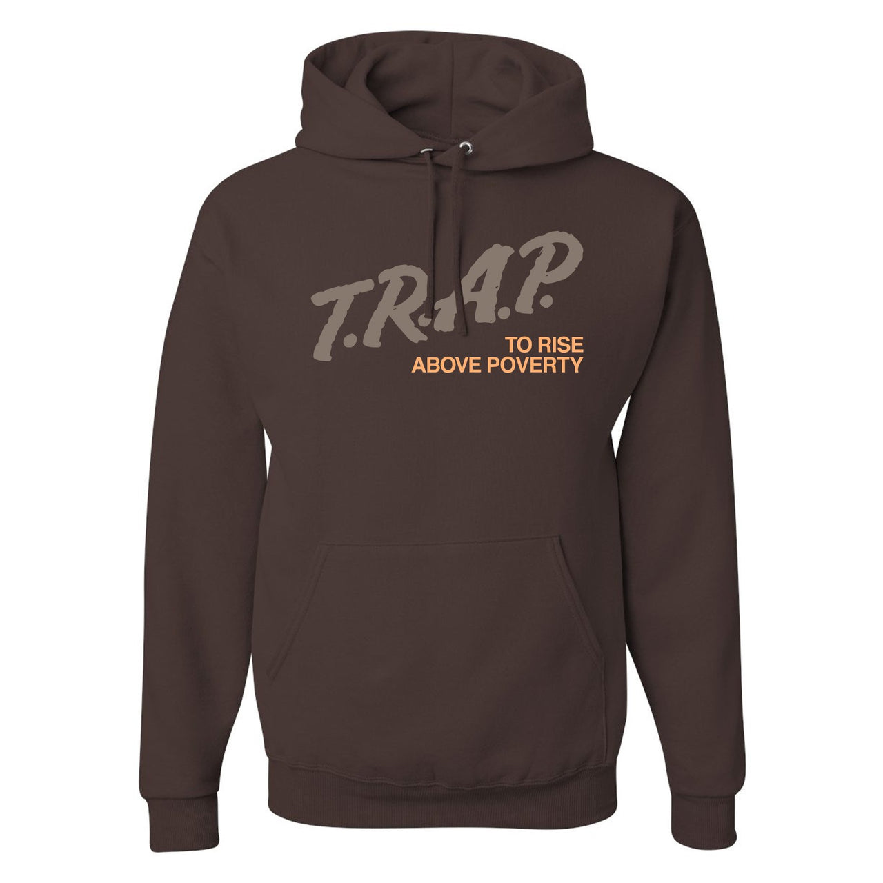 Geode 700s Hoodie | Trap Rise Above Poverty, Brown