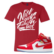 Barcelona Sweater Mid 1s T Shirt | Nice Guys Finish Last, Red