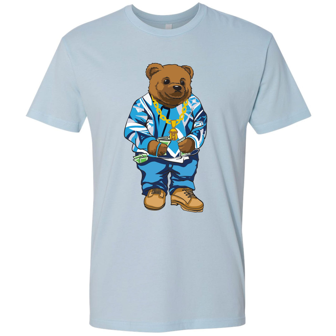UNC All Star Pearl Blue 9s T Shirt | Sweater Bear, Light Blue