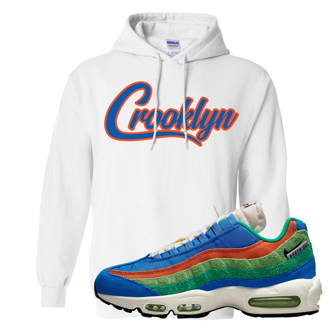 Light Blue Green AMRC 95s Hoodie | Crooklyn, White