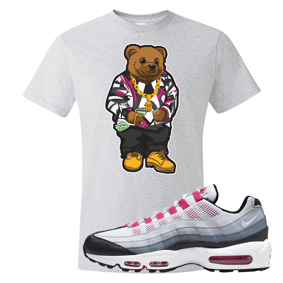 Next Nature Pink 95s T Shirt | Sweater Bear, Ash