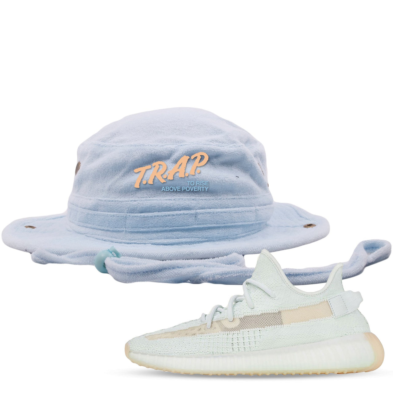Hyperspace 350s Bucket Hat | Trap To Rise Above Poverty, Light Blue