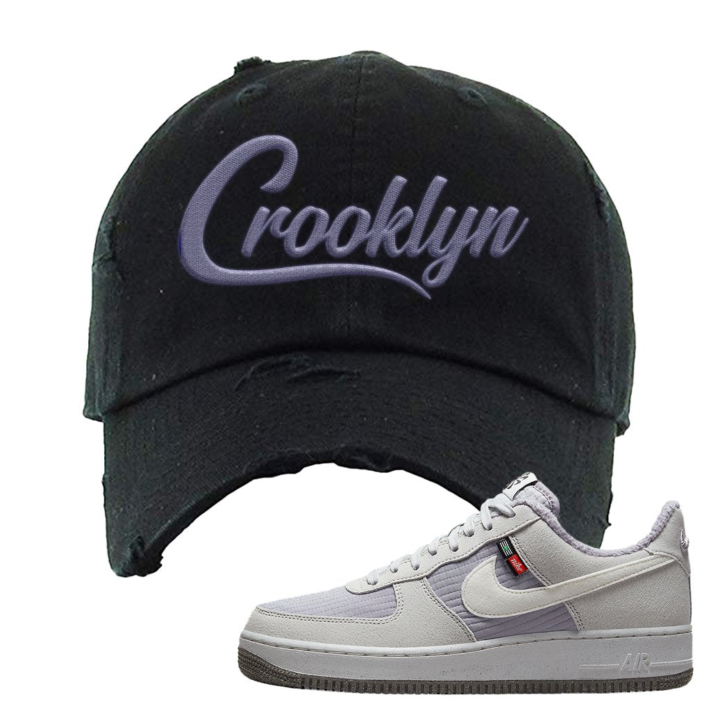 Toasty Low 1s Distressed Dad Hat | Crooklyn, Black