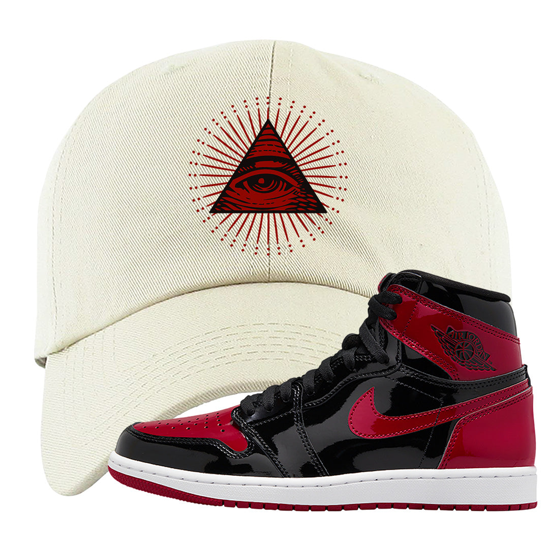 Patent Bred 1s Dad Hat | All Seeing Eye, White