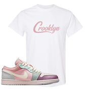 Air Jordan 1 Low Pastel T Shirt | Crooklyn, White