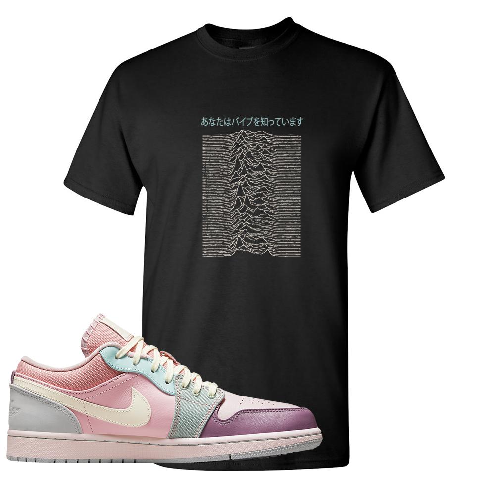 Air Jordan 1 Low Pastel T Shirt | Vibes Japan, Black