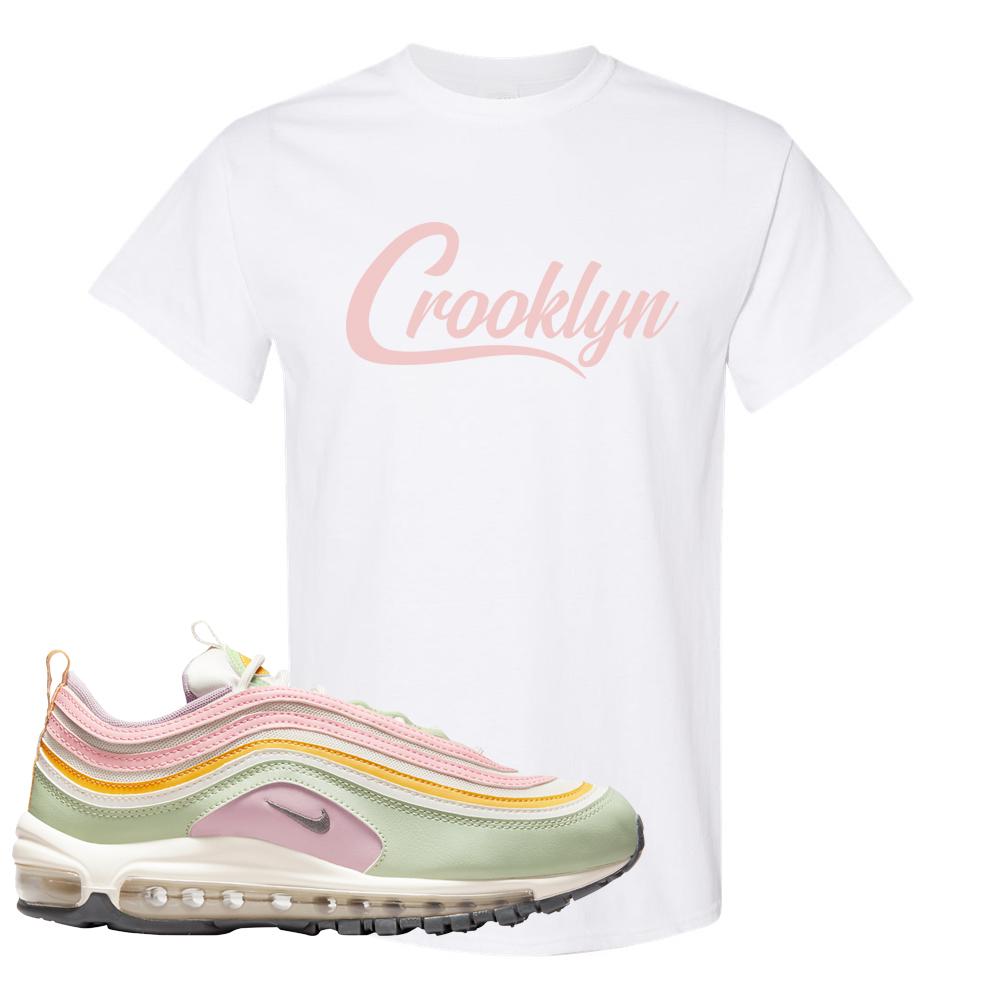 Pastel 97s T Shirt | Crooklyn, White