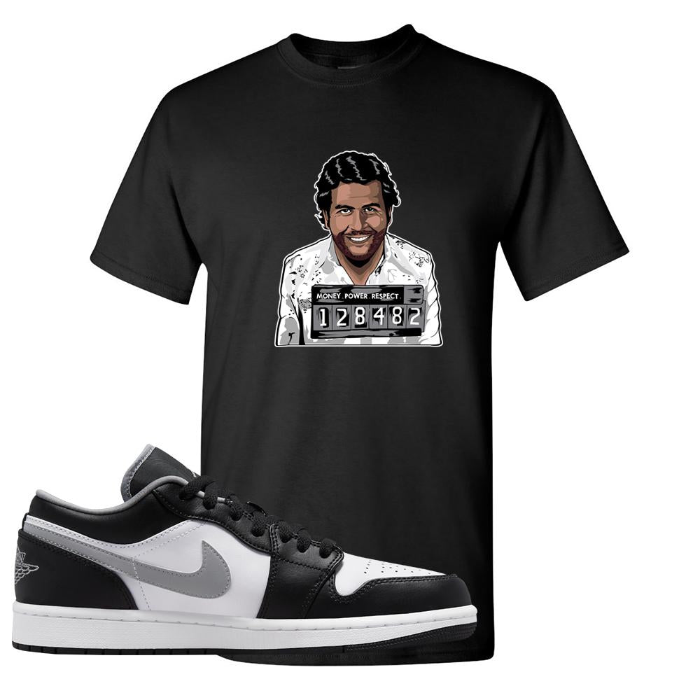 Air Jordan 1 Low Black Medium Grey T Shirt | Escobar Illustration, Black