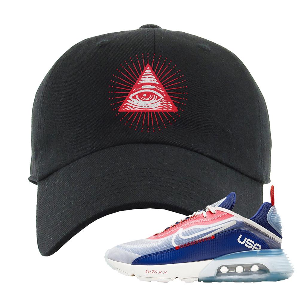 Team USA 2090s Dad Hat | All Seeing Eye, Black