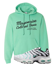 Hyper Jade Pluses Hoodie | Mayonaise Colored Benz, Cool Mint