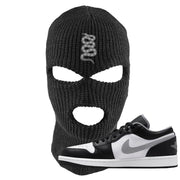 Air Jordan 1 Low Black Medium Grey Ski Mask | Coiled Snake, Black