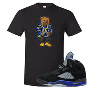 Racer Blue 5s T Shirt | Sweater Bear, Black