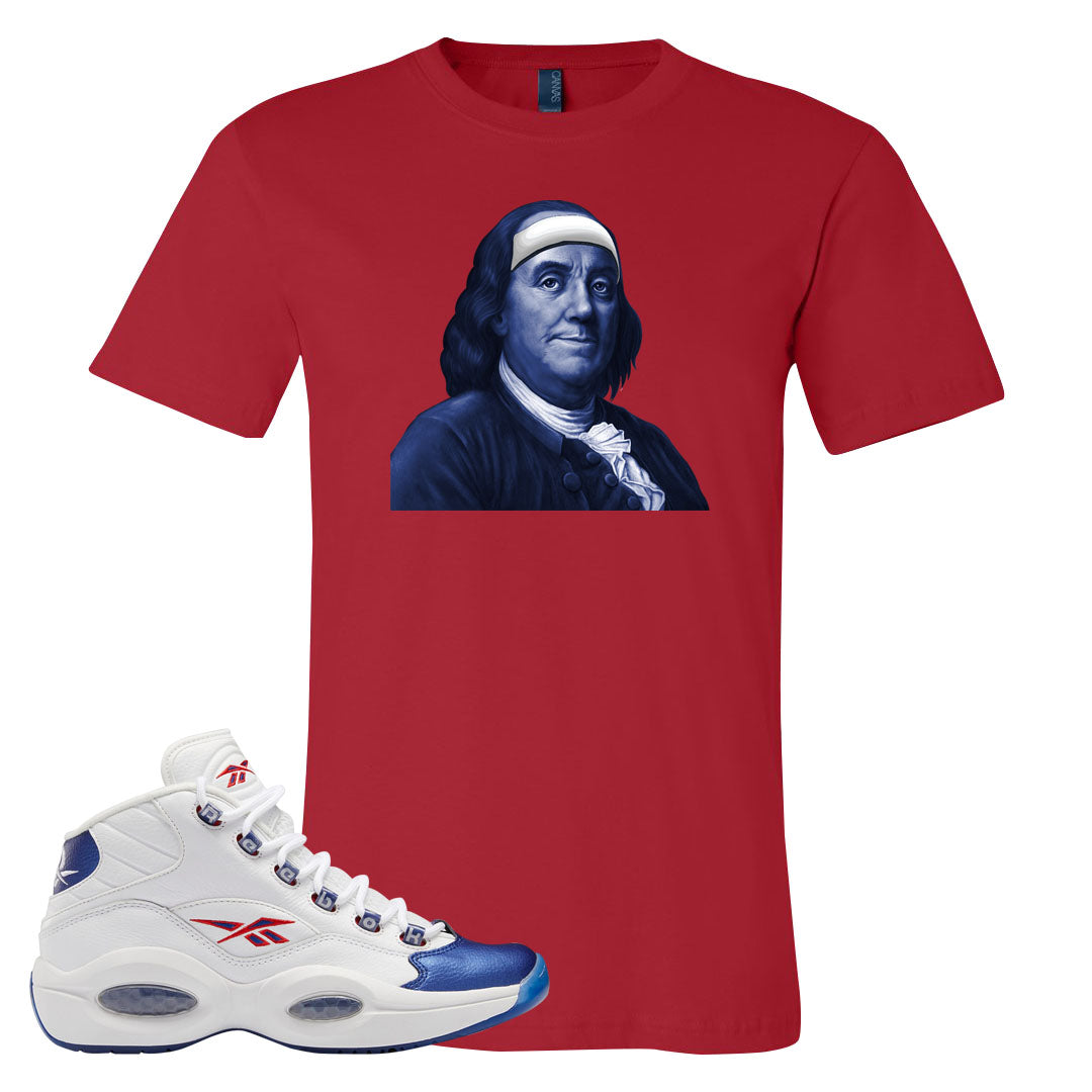 Blue Toe Question Mids T Shirt | Franklin Headband, Red