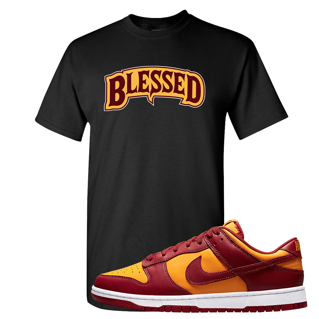 Midas Gold Low Dunks T Shirt | Blessed Arch, Black